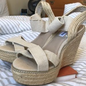 Steve Madden strappy wedges